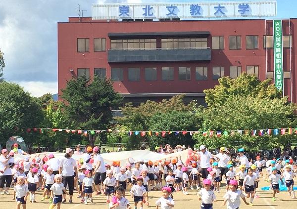 パラバルーン演技の様子(全園児).JPG